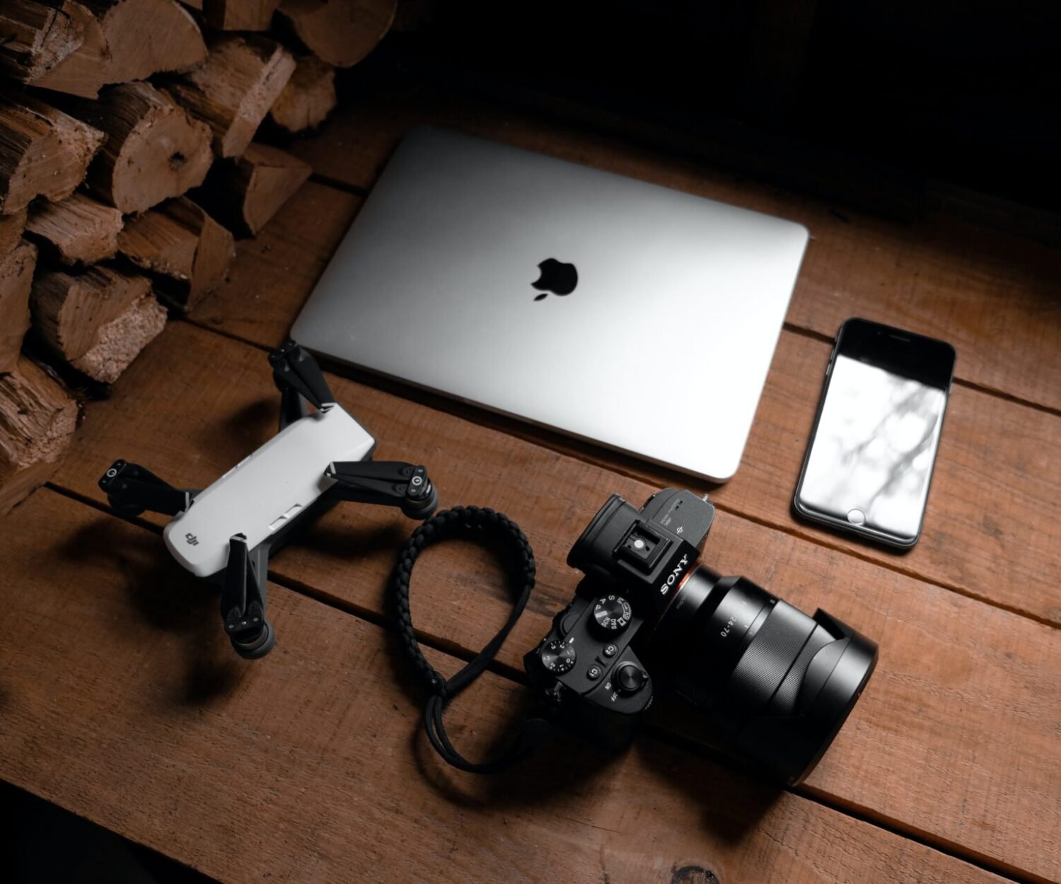 equipo de cámara y dron